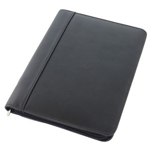 Faux Leather Biodegradable A5 Zipped Conference Folder