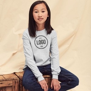 Fruit of the Loom Childrens  Long Sleeve Valueweight T-Shirt