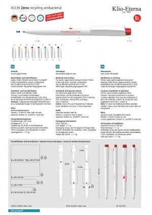 Zeno Anti-Bac + Recycled Ball Pen