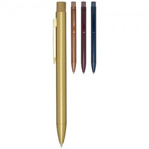 Beatriz recycled brass ballpoint pen (blue ink)