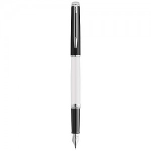 Hemisphere colour blocking fountain pen with palladium trim (blue ink)