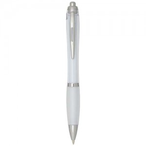 Nash RCS recycled plastic ballpoint pen with coloured barrel and grip (black ink)