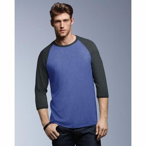 Anvil Tri-Blend 3/4 Sleeve Raglan T-Shirt