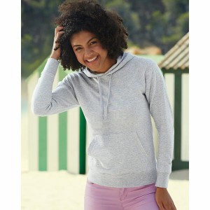 Fruit Of The Loom Lady-Fit Lightweight Hooded Sweatshirt