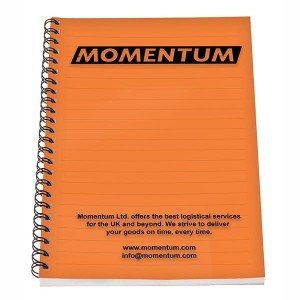 A5 Wiro Coloured PP Notebook
