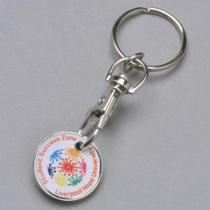 Printed Trolley Coin Key Ring