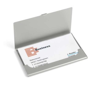 Aluminium business card holder