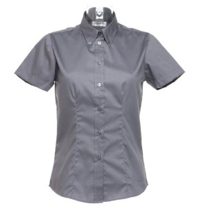 Kustom Kit Ladies Short Sleeve Corporate Oxford Shirt