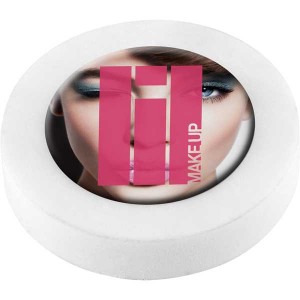 Circular Eraser with Plastic Insert - Full Colour