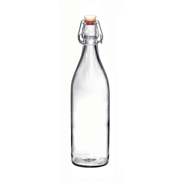 Flip Top Glass Bottle