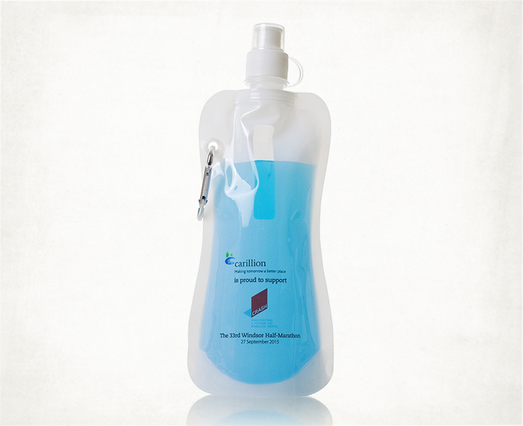 Roll Up Plastic Water Bottle